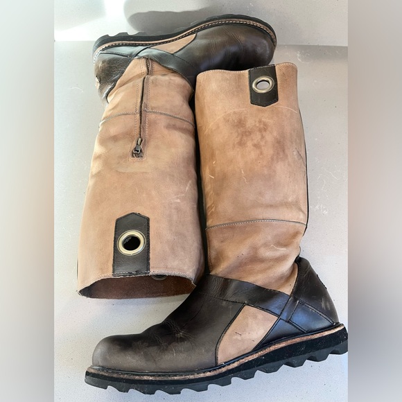 Sorel Womens British Tan Wicked Tall NL1925-265 Leather Riding Snow Boots SZ 9.5 - Picture 10 of 13